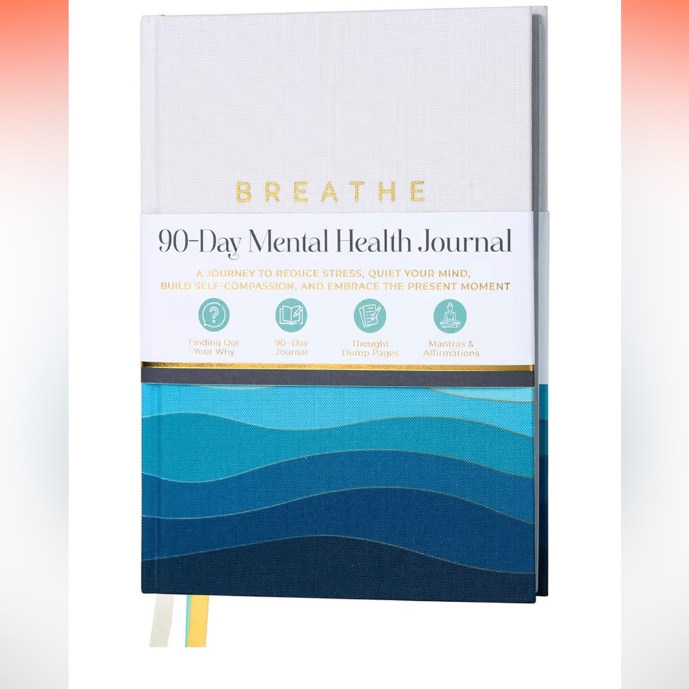 90 Day Guided Mental Health Journal with Daily Prompts for Anxiety, Self Care